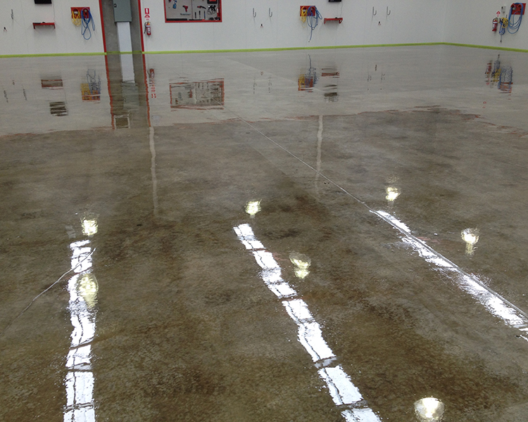 Epoxy primer high solids factory floor