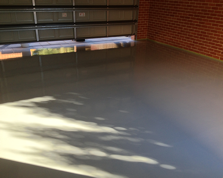 Epoxy garage floor