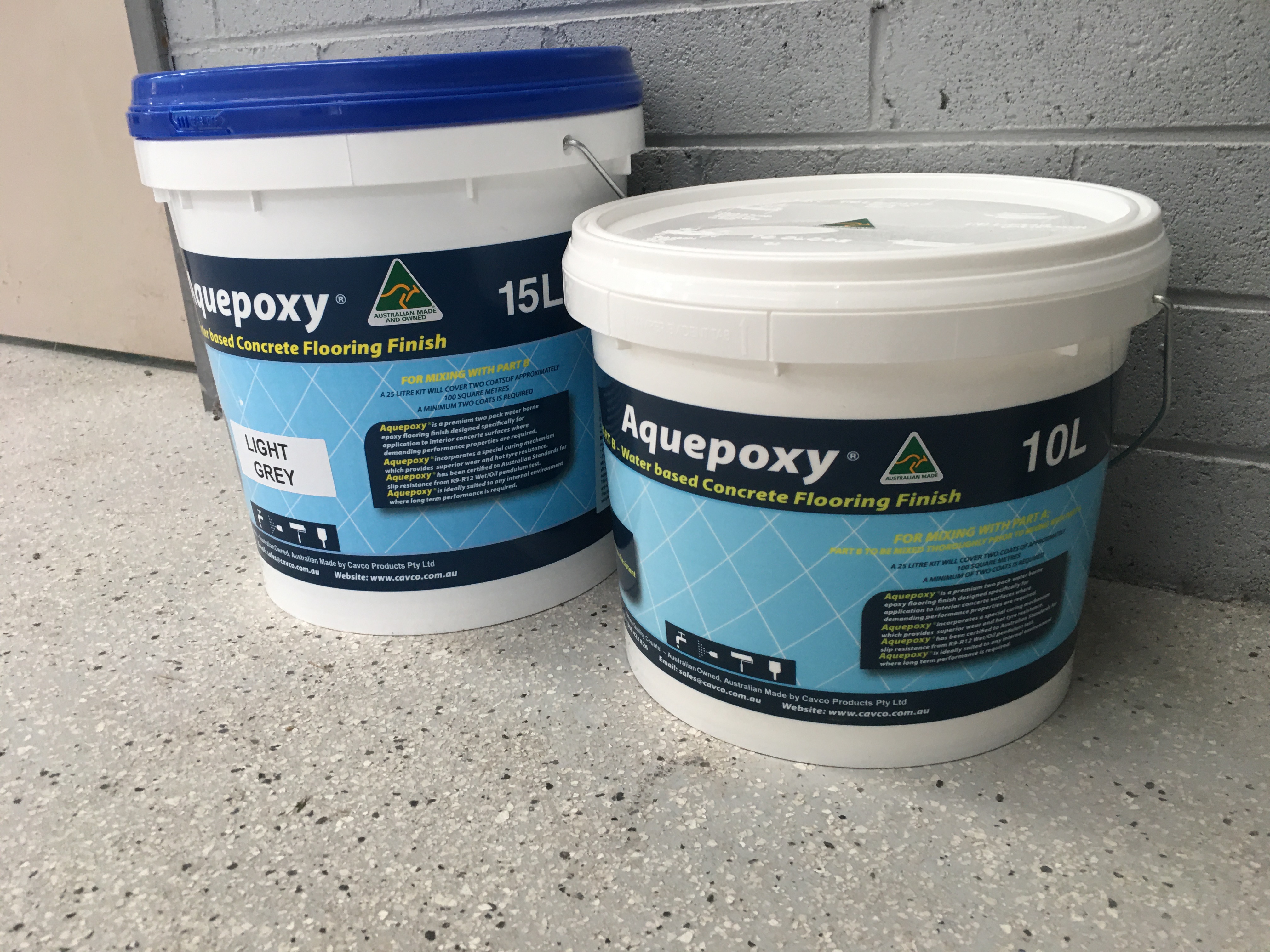 Fortis Aquepoxy® two-pack water-based epoxy floor coating kit