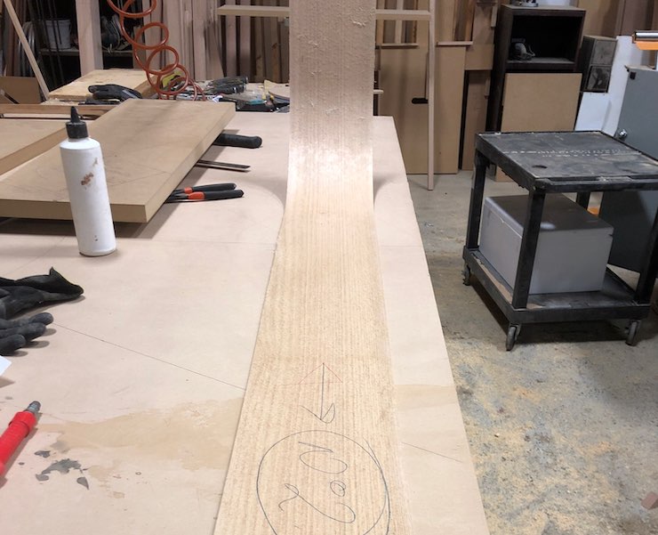 Veneering timber with Contact Adhesive